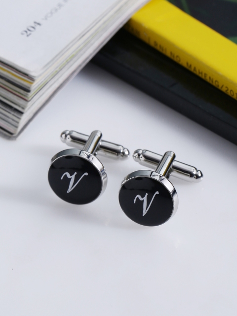 

Tistabene Black Round Cufflinks