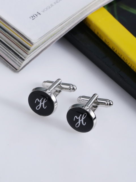 

Tistabene Black Round Cufflinks