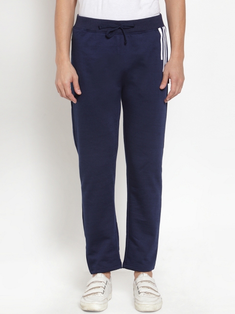 

Rodamo Men Navy Blue Solid Slim Fit Track Pants