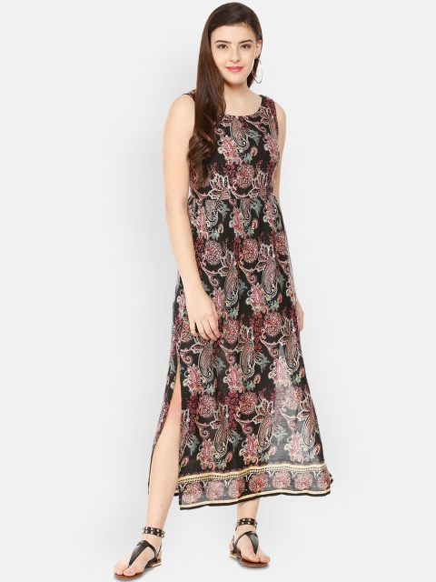 

People Women Black Printed Sheath Dress