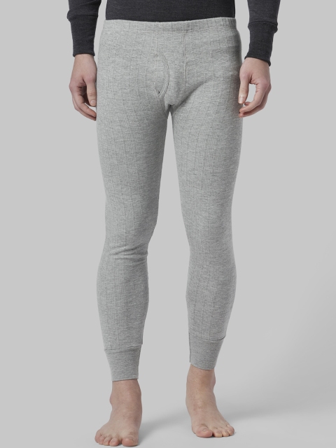 

Park Avenue Men Grey Striped Thermal Bottoms