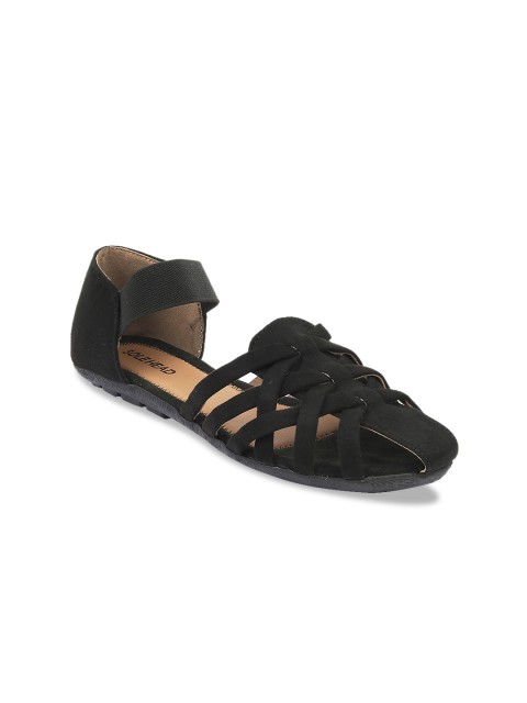 

SOLE HEAD Women Black Solid Ballerinas