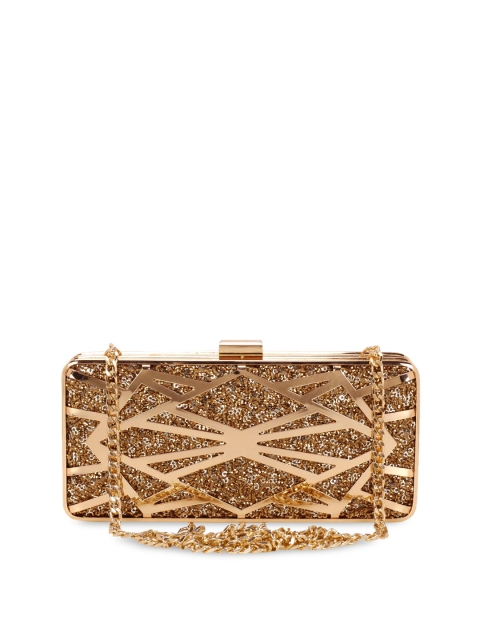 

Vdesi Gold-Toned Embellished Box Clutch