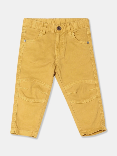 

Donuts Infant Mustard Yellow Regular Fit Solid Regular Trousers