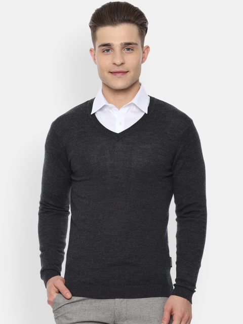 

Van Heusen Men Black Solid Pullover Woolen Sweater