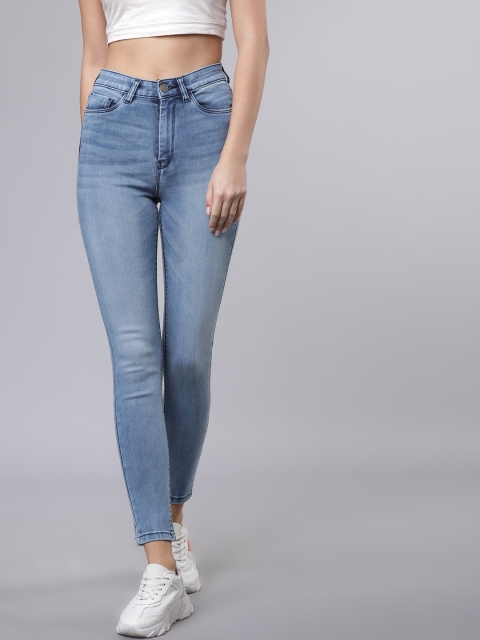 

Tokyo Talkies Women Blue Skinny Fit Mid-Rise Clean Look Stretchable Jeans