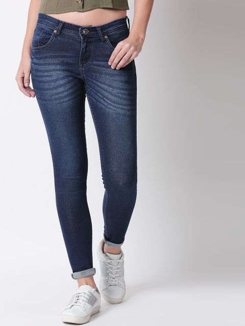 

High Star Women Blue Slim Fit Mid-Rise Clean Look Stretchable Jeans