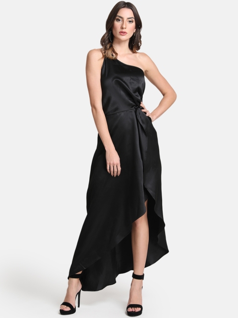 

Kazo Women Black Solid Maxi Dress