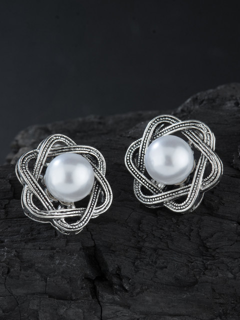 

E2O Silver-Plated Floral Studs