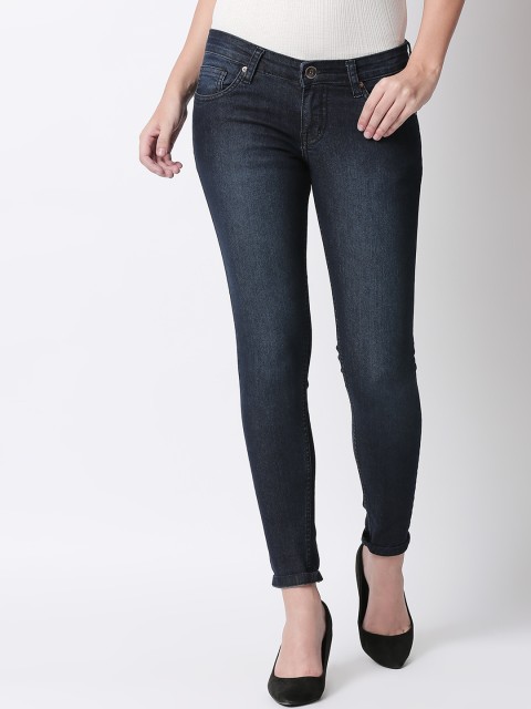 

High Star Women Blue Slim Fit Mid-Rise Clean Look Stretchable Jeans