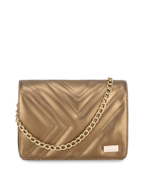 

yelloe Copper-Toned Solid Sling Bag