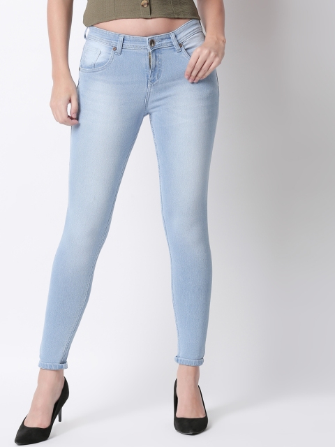 

High Star Women Blue Slim Fit Mid-Rise Clean Look Stretchable Jeans