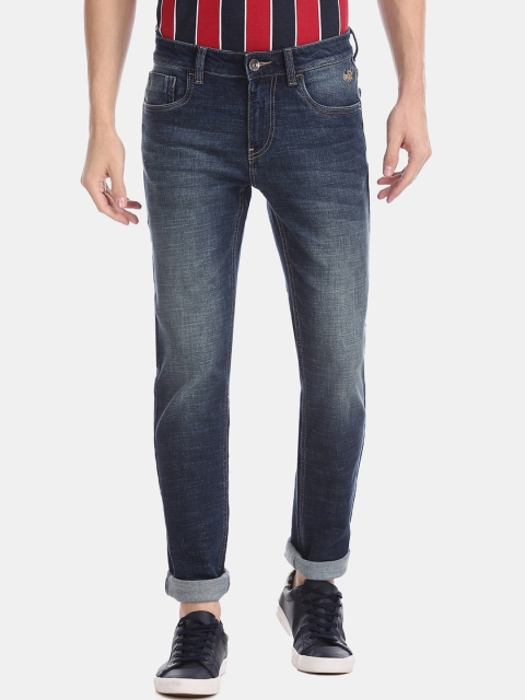

Flying Machine Men Blue Slim Fit Mid-Rise Clean Look Stretchable Jeans