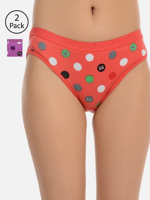 

mod & shy Women Pack of 2 Assorted Printed Bikini Briefs MU7478