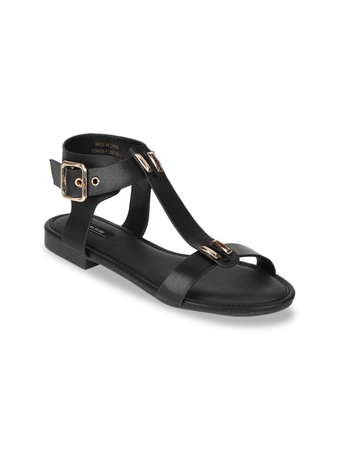 

Allen Solly Woman Women Black Solid Open Toe Flats