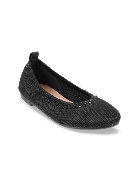 

Mochi Girls Black Embellished Ballerinas