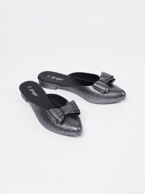 

Ginger by Lifestyle Women Black Solid Mules