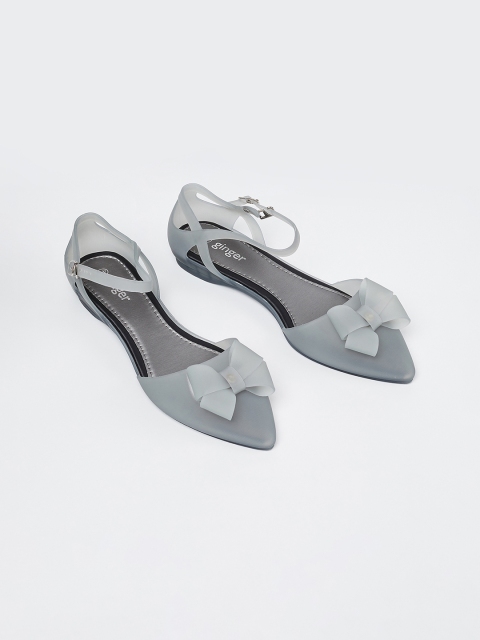 

Ginger by Lifestyle Women Grey Solid Ballerinas
