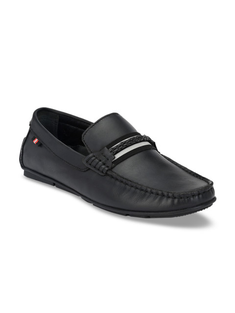 

Hitz Men Black Leather Loafers