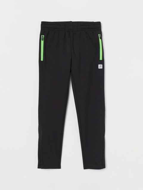 

H&M Boys Black Solid Sports trousers