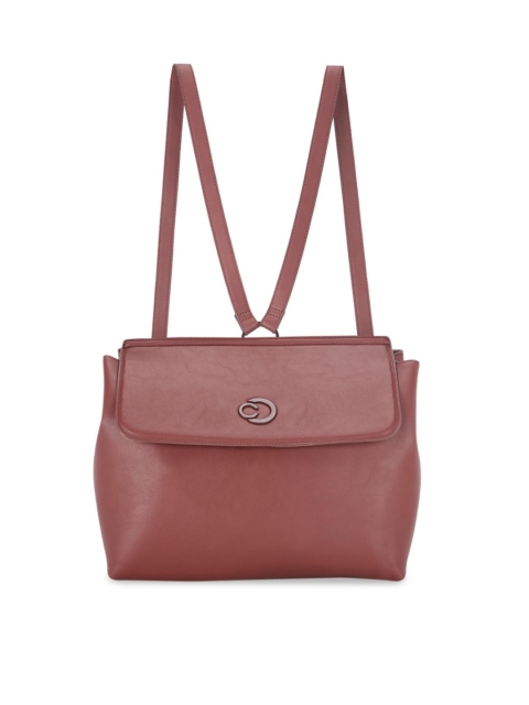 

Caprese Women Brown Solid Backpack