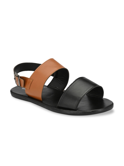 

Big Fox Men Black & Tan Comfort Sandals