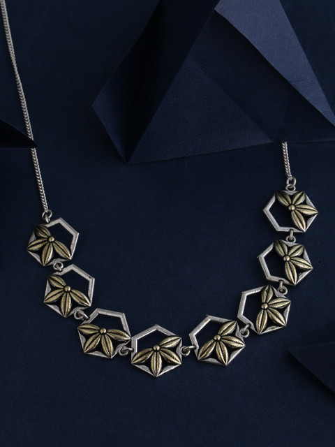 

Studip Voylla Silver-Plated Oxidised Necklace