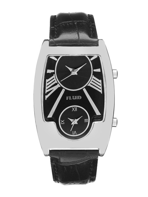 

FLUID Men Black Analogue Leather Watch FL-20-903-BK01