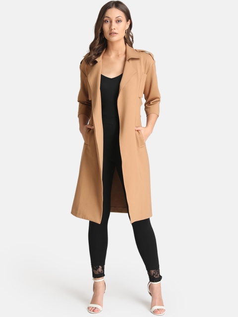 

Kazo Women Beige Solid Open Front Jacket