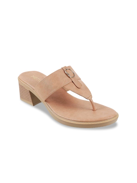 

Metro Women Peach-Coloured Solid Heels