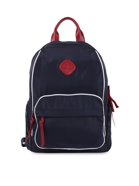 

Chumbak Women Navy Blue & Red Solid Backpack