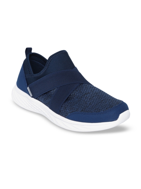 Flying Machine Men Blue Solid Slip-On Sneakers