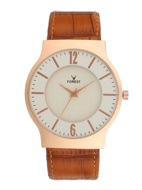 

Hobforestessentials Men White Analogue Watch R-282