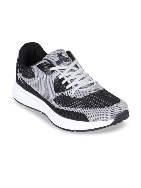 

REFOAM Men Black Mesh Flyknit Running Shoes