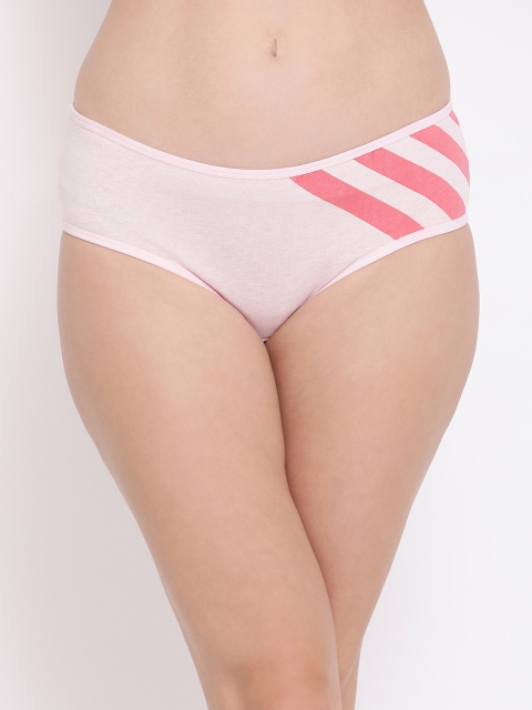 

Clovia Women Pink Solid Mid-Rise Hipster Briefs PN3371D22S
