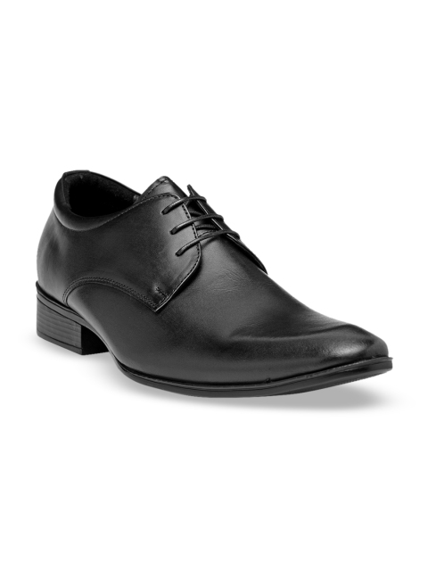 

Teakwood Leathers Men Black Solid Formal Derbys