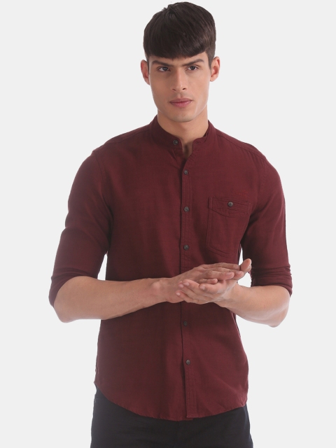 

Ed Hardy Men Red Shirt, Maroon