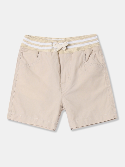 

Donuts Boys Beige Solid Regular Fit Regular Shorts