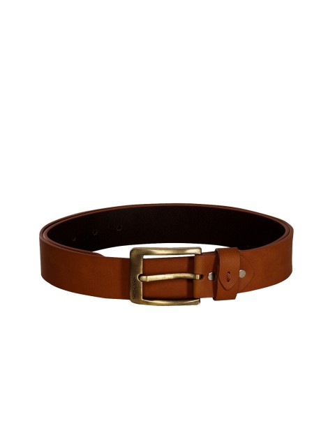 

SCHARF Men Tan Brown Solid Genuine Leather Belt