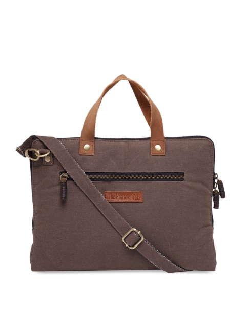 

The House of Tara Unisex Grey Solid Laptop Bag