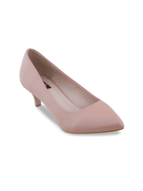 

SHUZ TOUCH Women Nude-Coloured Solid Pumps