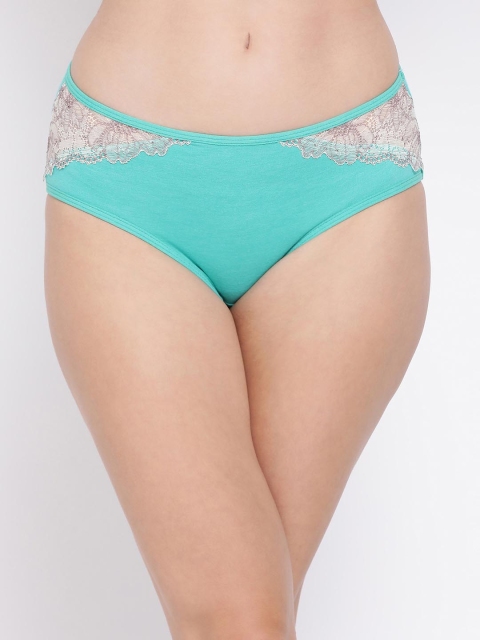 

Clovia Women Green Solid Hipster Brief PN1418P11S