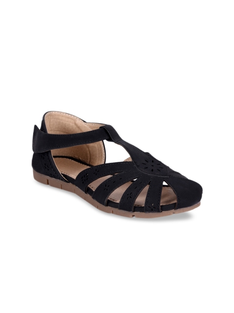 

meriggiare Women Black Solid Flats