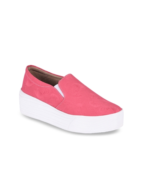 

meriggiare Women Pink Slip-On Sneakers