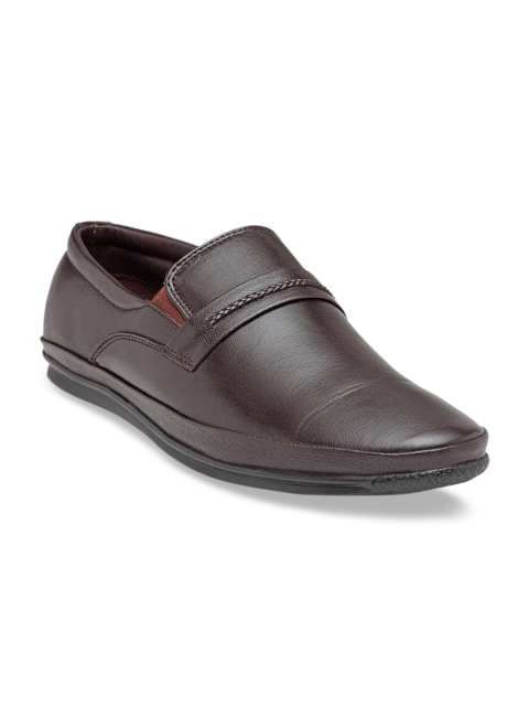 

Teakwood Leathers Men Brown Leather Loafers