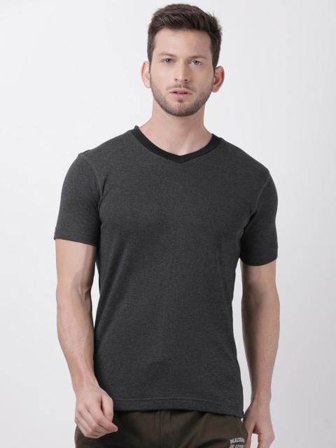 

Macroman M-Series Men Charcoal Grey Solid Thermal Top
