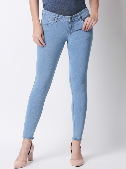 

High Star Women Blue Slim Fit Mid-Rise Clean Look Stretchable Jeans