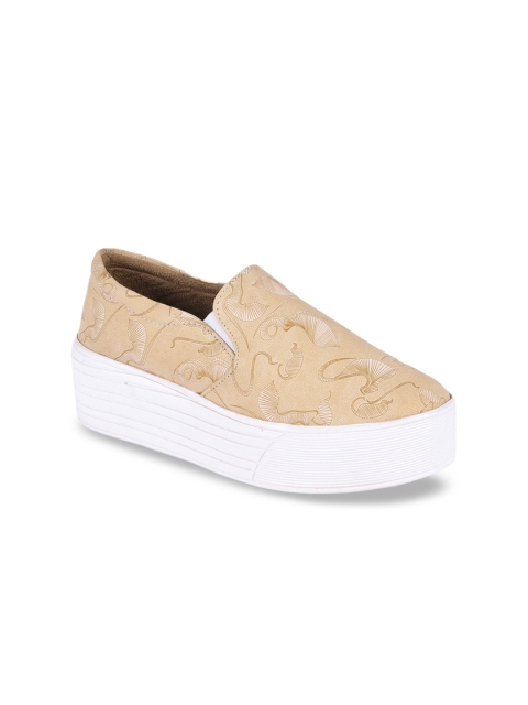 

meriggiare Women Beige Slip-On Sneakers