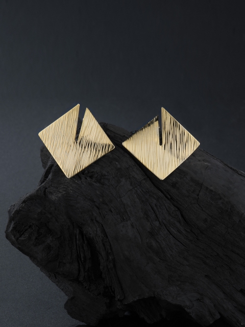 

E2O Gold-Plated Square Studs