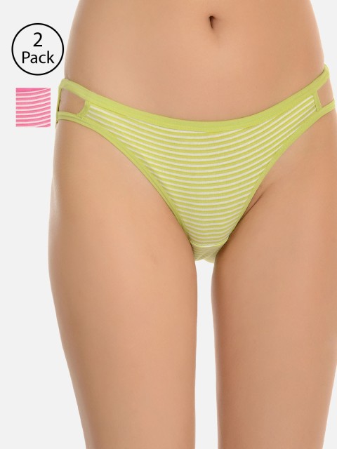 

Mod & Shy Women Pack of 2 Assorted Striped Briefs MU172